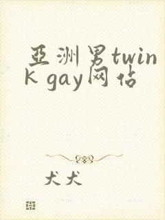 亚洲男twink gay网站