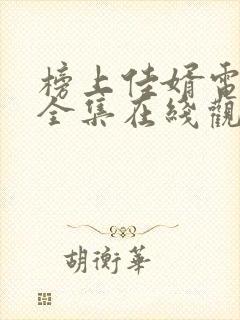 榜上佳婿电视剧全集在线观看免费