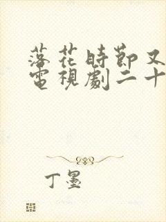 落花时节又逢君电视剧二十五集