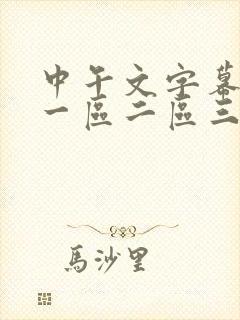 中午文字幕av一区二区三区