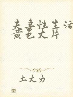 夫妻性生活一级黄色大片