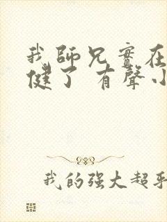 我师兄实在太稳健了 有声小说