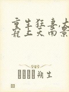 重生狂妻,大佬宠上天南景战北庭