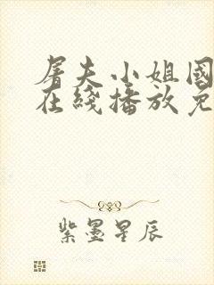 屠夫小姐国语版在线播放免费观看封面