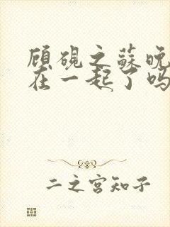 顾砚之苏晚最后在一起了吗