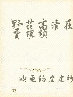 野花高清在线免费视频