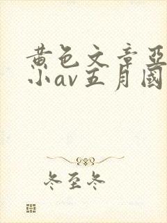 黄色文章亚洲最小av五月国产封面