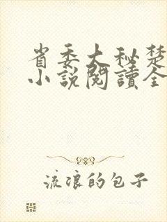 省委大秘楚东恒小说阅读全文