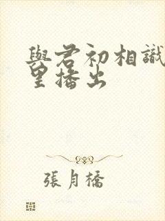 与君初相识在哪里播出