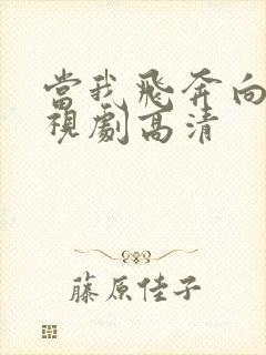 当我飞奔向你电视剧高清封面