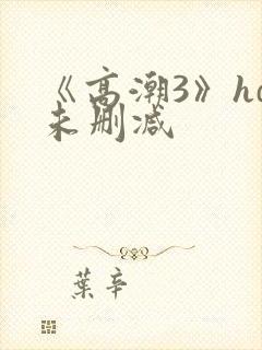 《高潮3》hd未删减