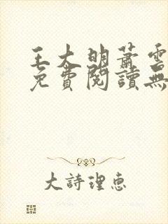 王大明萧云小说免费阅读无弹窗