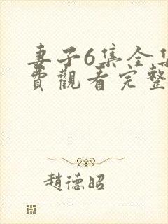 妻子6集全集免费观看完整版