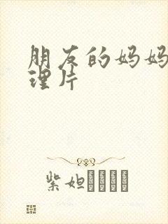 朋友的妈妈2伦理片