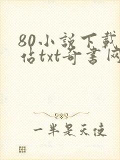 80小说下载网站txt奇书网封面