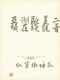 亚洲欧美二区视频在线观看封面