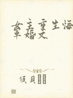 女主重生悔过的军婚文