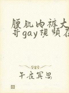 腹肌内裤大鸟帅哥gay视频在线观看