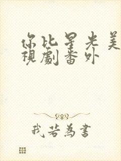 你比星光美丽电视剧番外封面