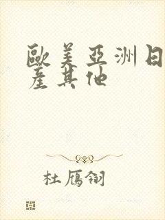 欧美亚洲日本国产其他