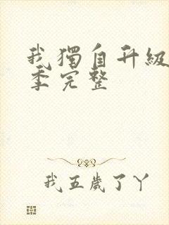 我独自升级第三季完整