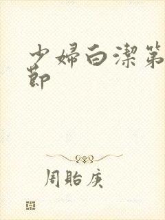 少妇白洁第十章节