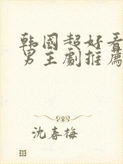 韩国超好看的双男主剧推荐校园封面