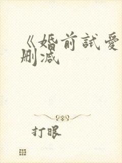 《婚前试爱》无删减封面