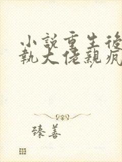 小说重生后被偏执大佬亲疯了全文免费阅读