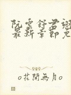 阮云舒君翊小说最新章节免费阅读