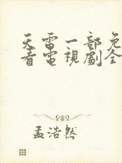 天雷一部免费观看电视剧全集