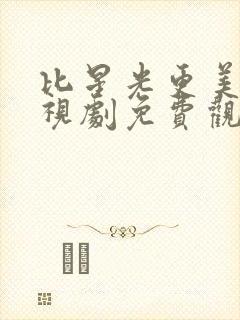 比星光更美丽电视剧免费观看全集封面