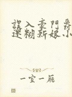 误入豪门爵少的迷糊新娘小说封面