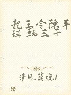 龙王令陈平苏雨琪 韩三千封面