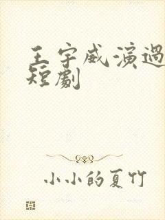 王宇威演过哪些短剧