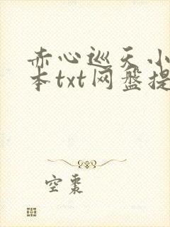 赤心巡天小说全本txt网盘提取码