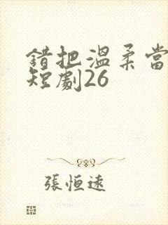 错把温柔当情深短剧26封面