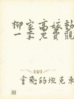 柳家高嫁动漫第一季免费观看封面