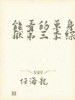 能看的单身即地狱第三季综艺封面