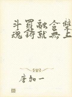 斗罗融合双生武魂铸就无上剑体封面