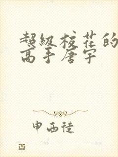 超级校花的贴身高手唐宇封面