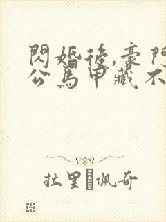 闪婚后,豪门老公马甲藏不住