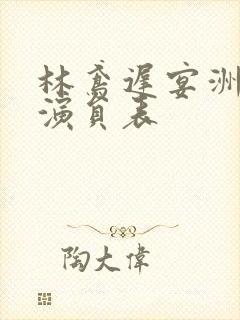 林鸢迟宴洲短剧演员表封面