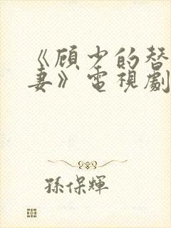 《顾少的替嫁甜妻》电视剧封面