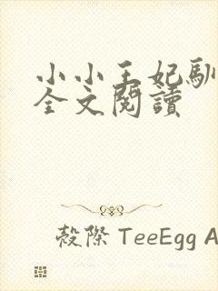 小小王妃驯王爷全文阅读