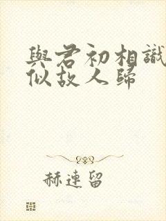 与君初相识 却似故人归封面