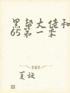 黑帮大佬和我365第一季