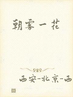 朝雾一花封面
