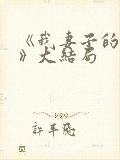 《我妻子的一切》大结局