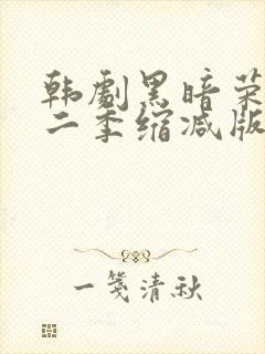 韩剧黑暗荣耀第二季缩减版